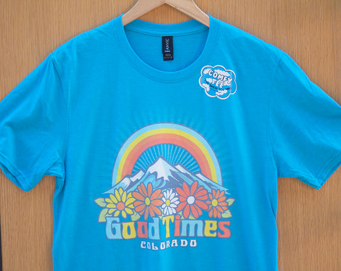 Good Times Colorado T-shirt in Turquoise