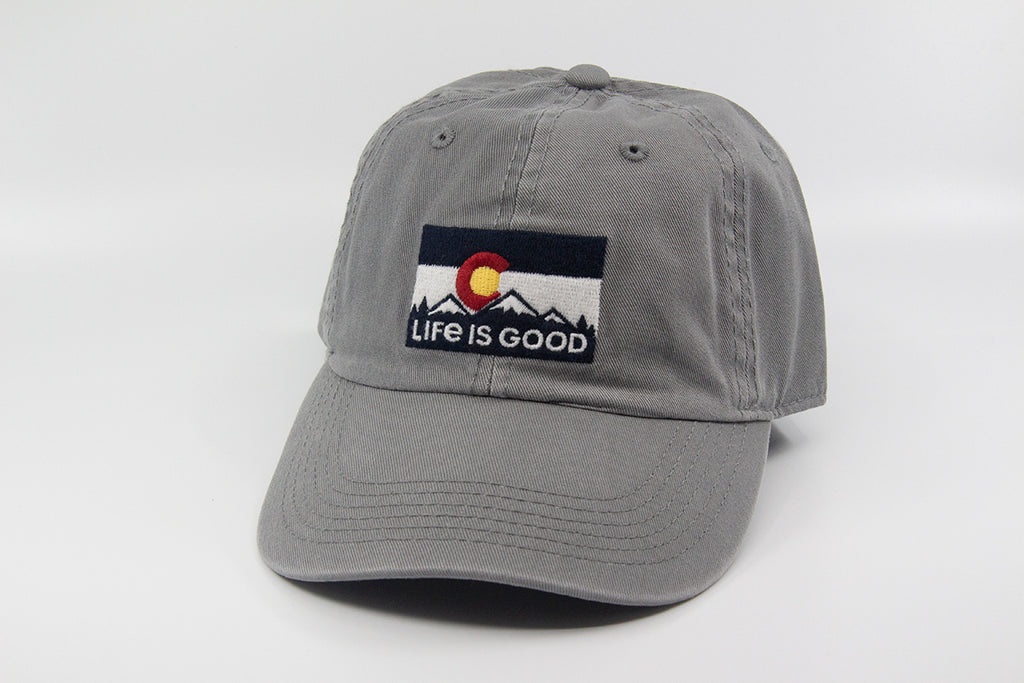 Life is Good Standard Chill Cap Baseball Hat, Mountains Slate Gray, One  Size : : Clothing, Shoes & Accessories