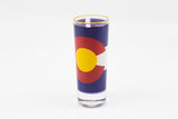 Colorado Flag Logo Tall Shot Glass