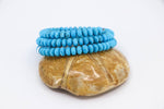 Natural turquoise bead wrap bracelet